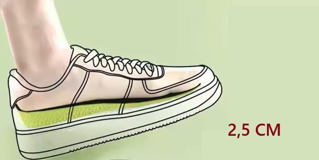 Egy pár HITALLER TWO magasságnövelő talpbetét 2,5 cm - unisex