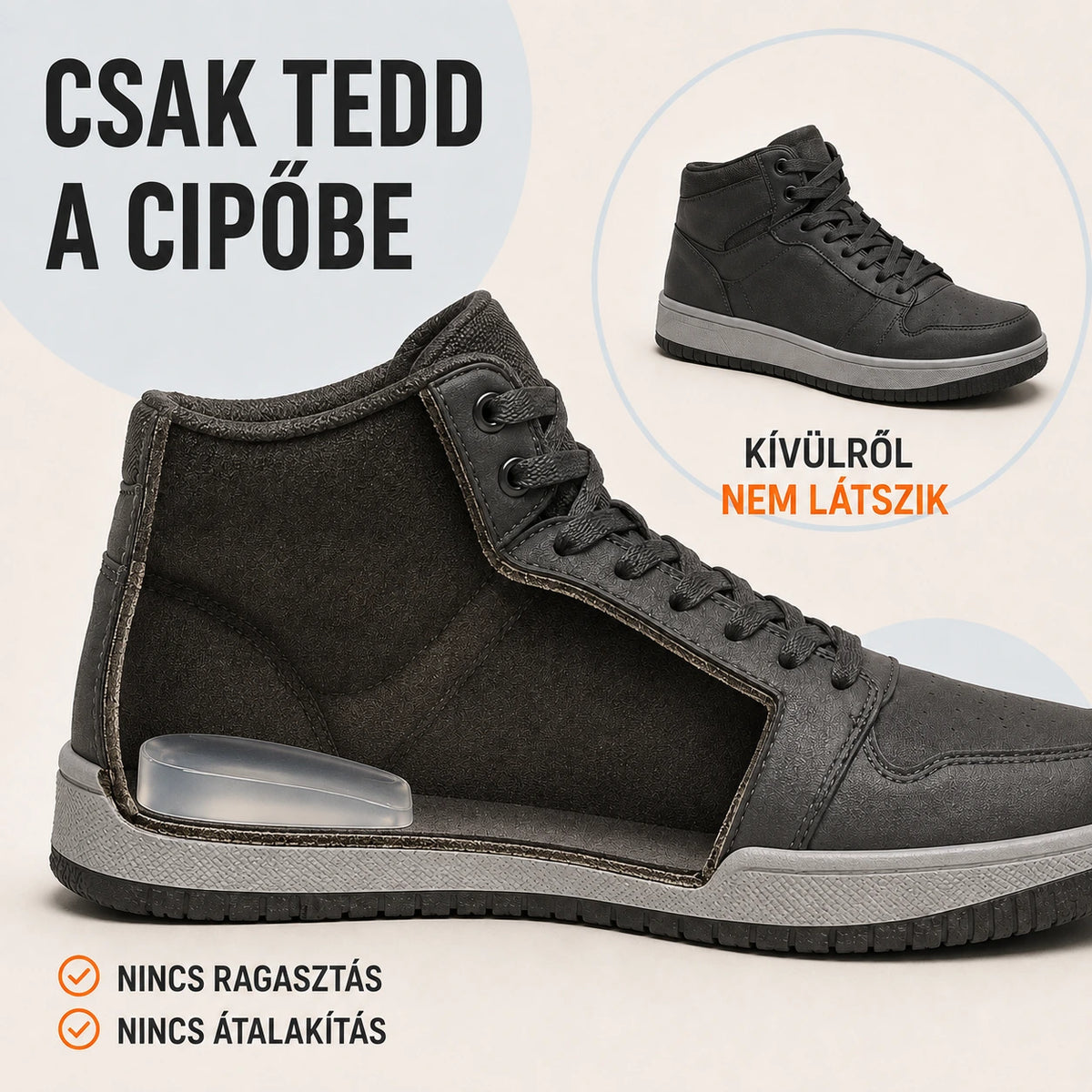1 pár HITALLER AIR 2 cm - Férfi