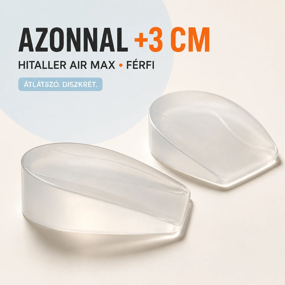 1 pár HITALLER AIR MAX  3 cm - Férfi