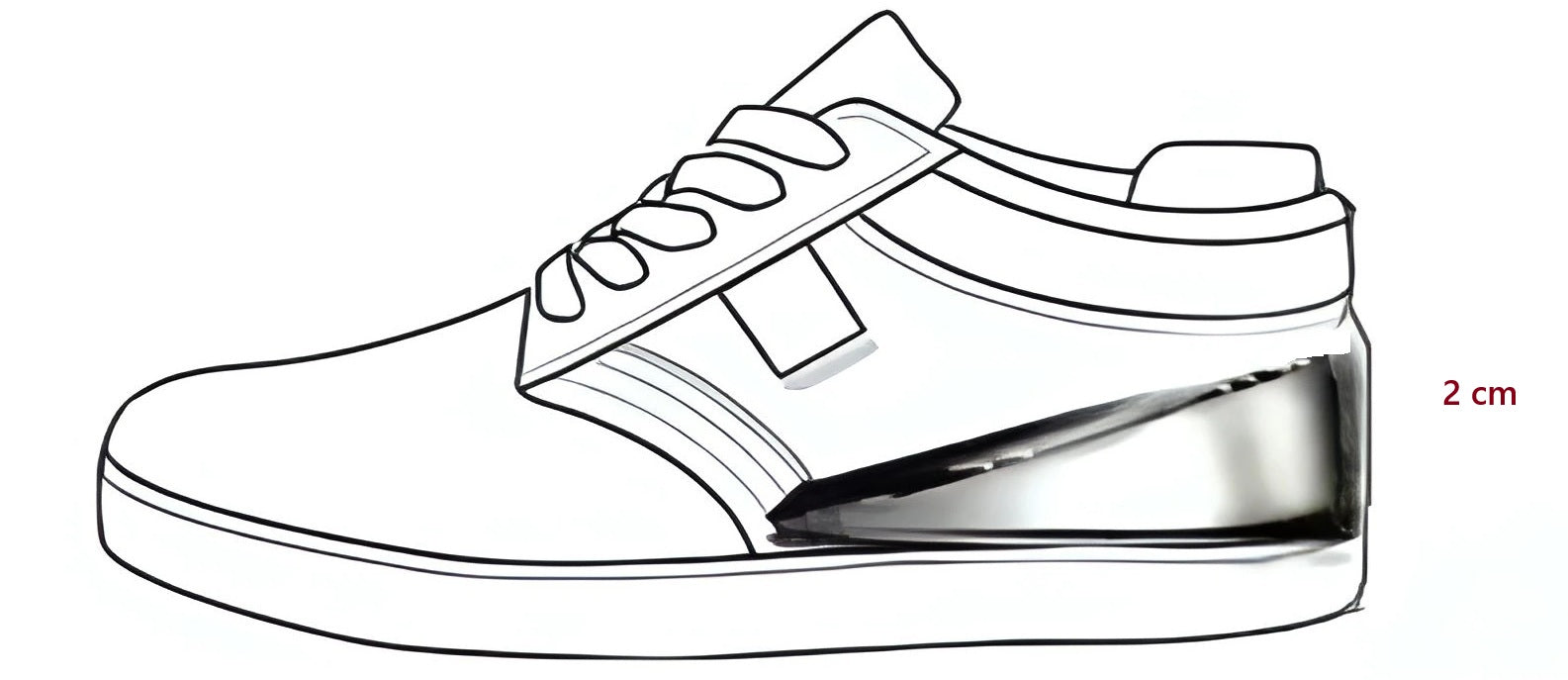 1 pár HITALLER AIR 2 cm - WOMAN