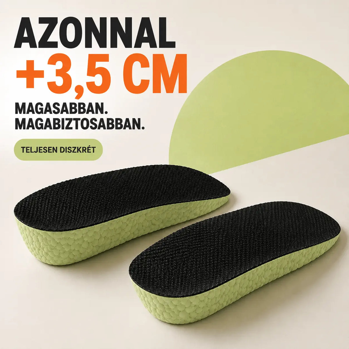 Egy pár HITALLER EXTRA magasságnövelő talpbetét 3,5 cm - unisex